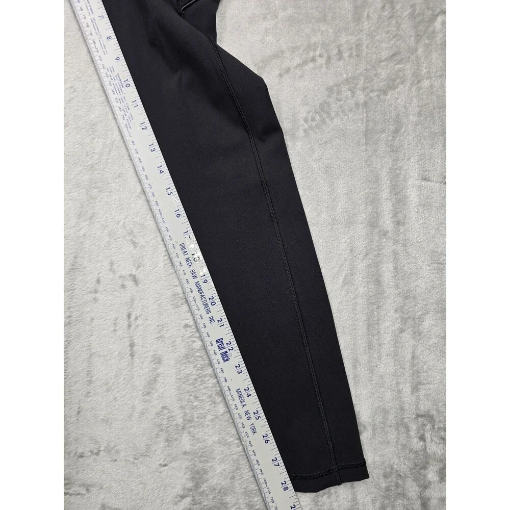 Lululemon Black Leggings Womens Size 6 Pockets Athletic Pants